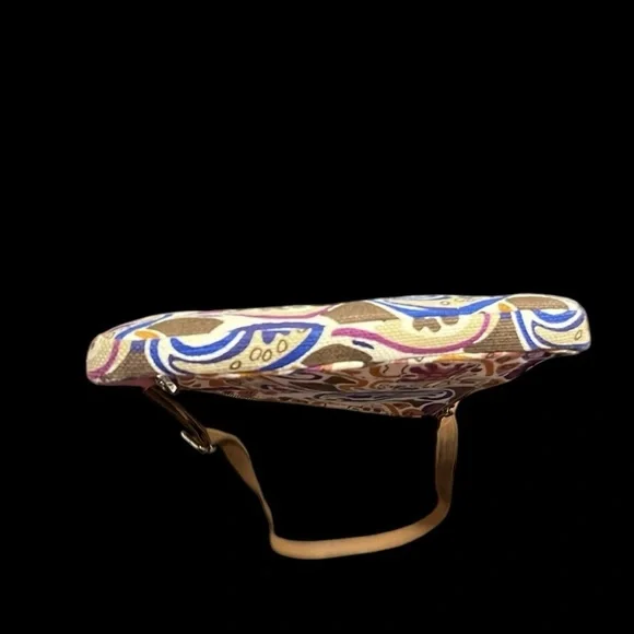 Relic Triple Zip Paisley Print Crossbody Bag with Brown Accents - Picture 12 of 12